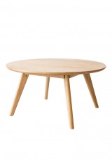 Fallon Round Coffee Table Dia80cm - Solid Oak